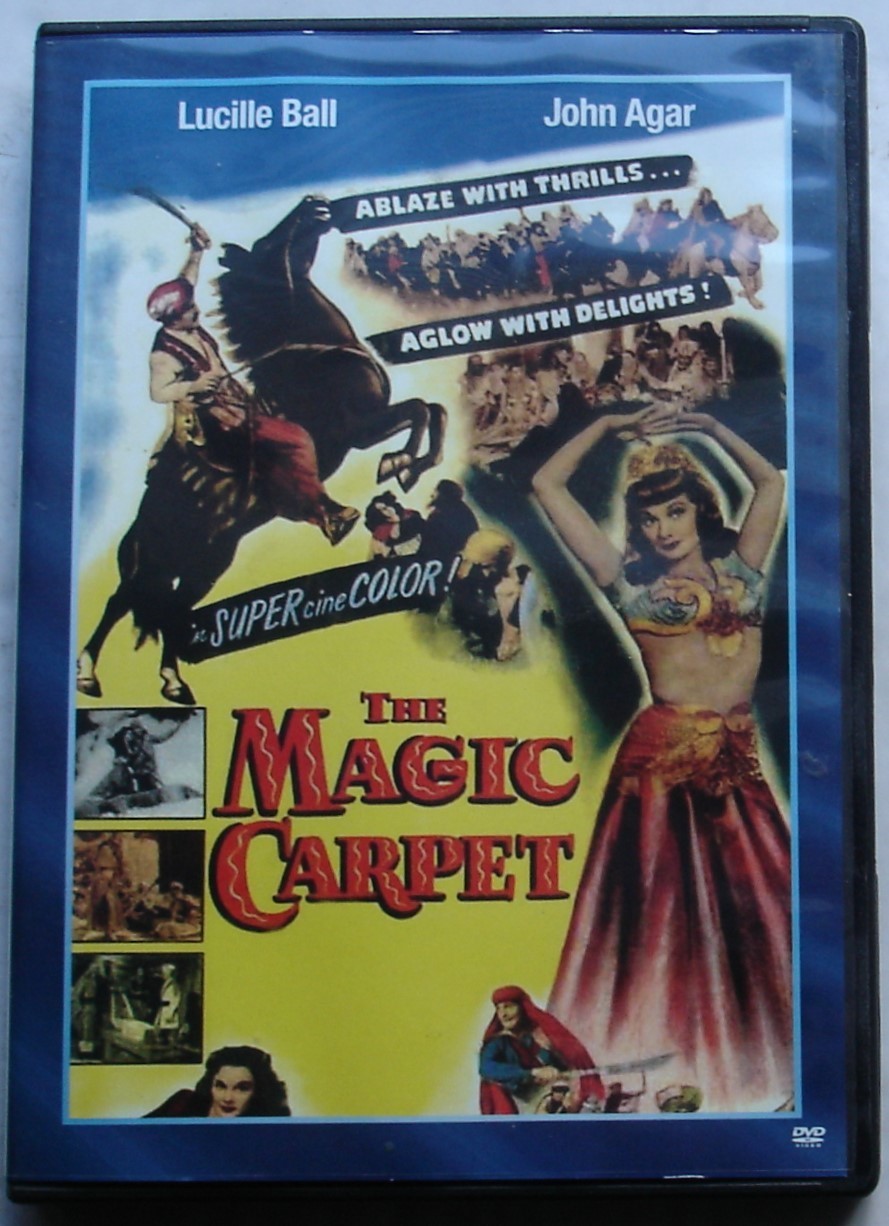 The Magic Carpet (DVD, 1951) – Rare- Lucille Ball, John Agar, & Raymond Burr