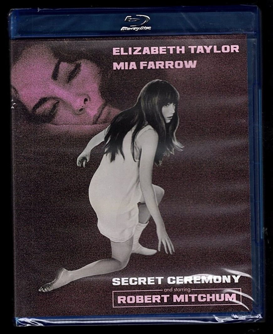 Secret Ceremony (Blu-ray, 1968) Elizabeth Taylor, Mia Farrow, Robert Mitchum