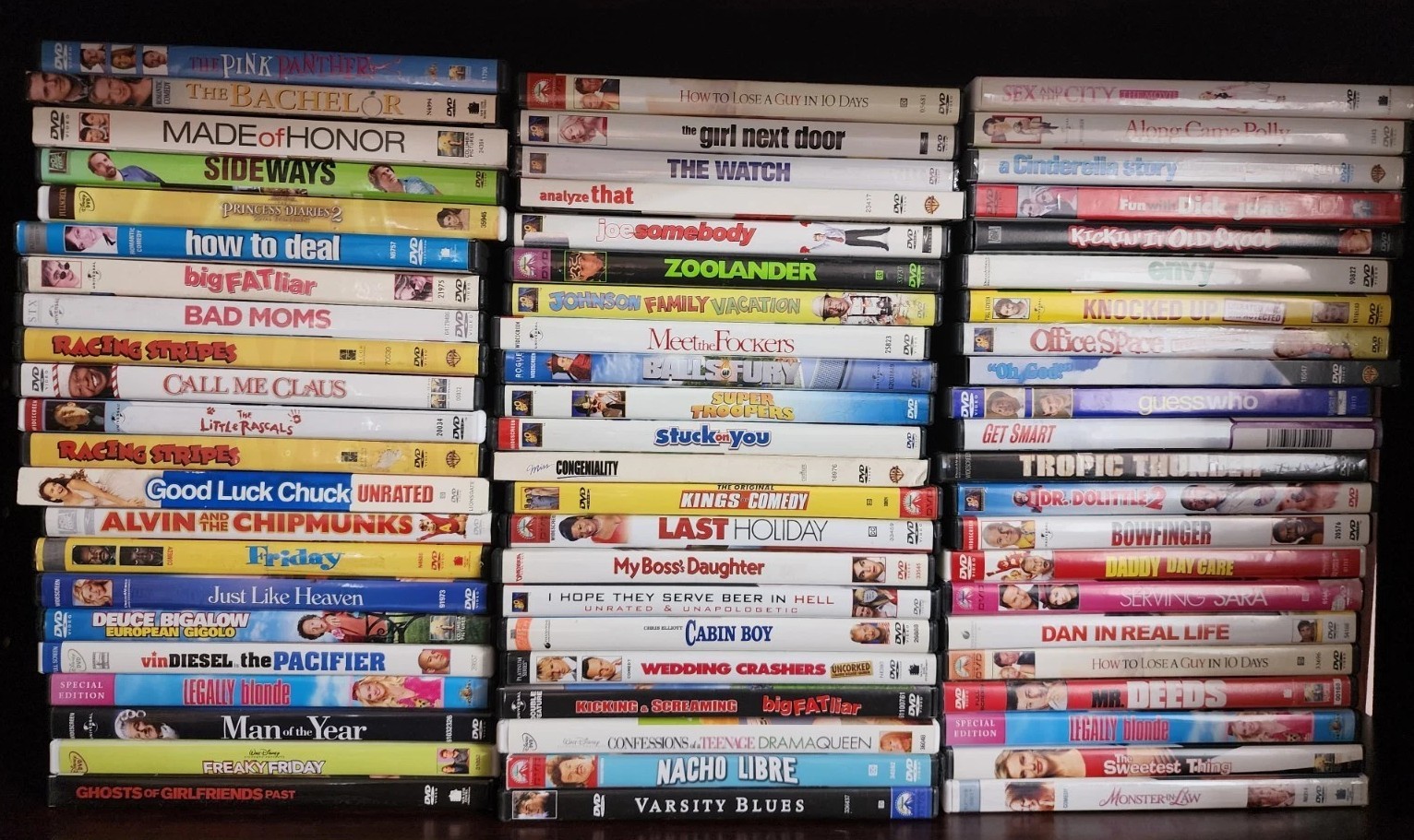 Wholesale lot of 20 DVD Movies assorted DVDs – Comedy, Romance genre