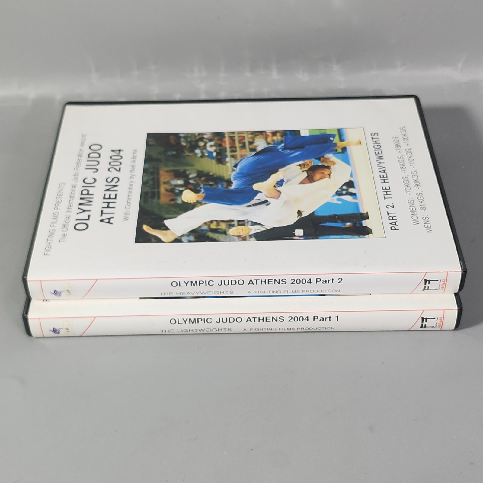 Olympic Judo Athens 2004 DVD Pt 1-2 Men Women Neil Adams IJF Light Heavyweights