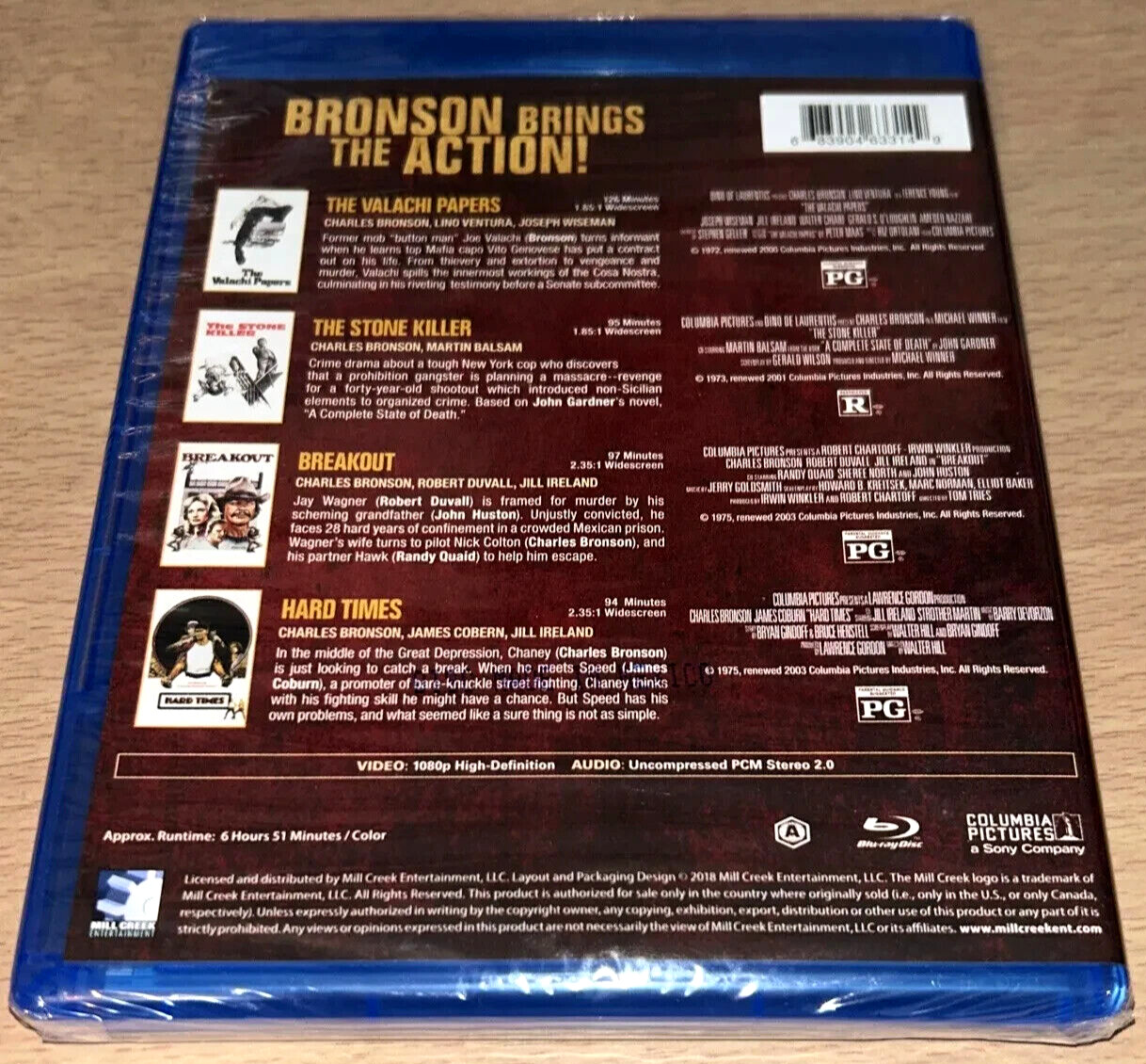 CHARLES BRONSON: 4 Movie Collection (Blu-ray Set) ***NEW/SEALED*** FREE SHIPPING