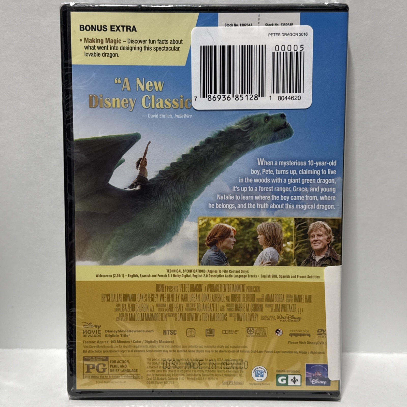 Pete’s Dragon (DVD, 2016)