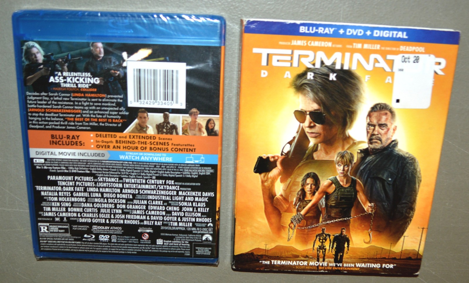 New blu-ray – Terminator – Dark Fate – SEALED – with sleeve