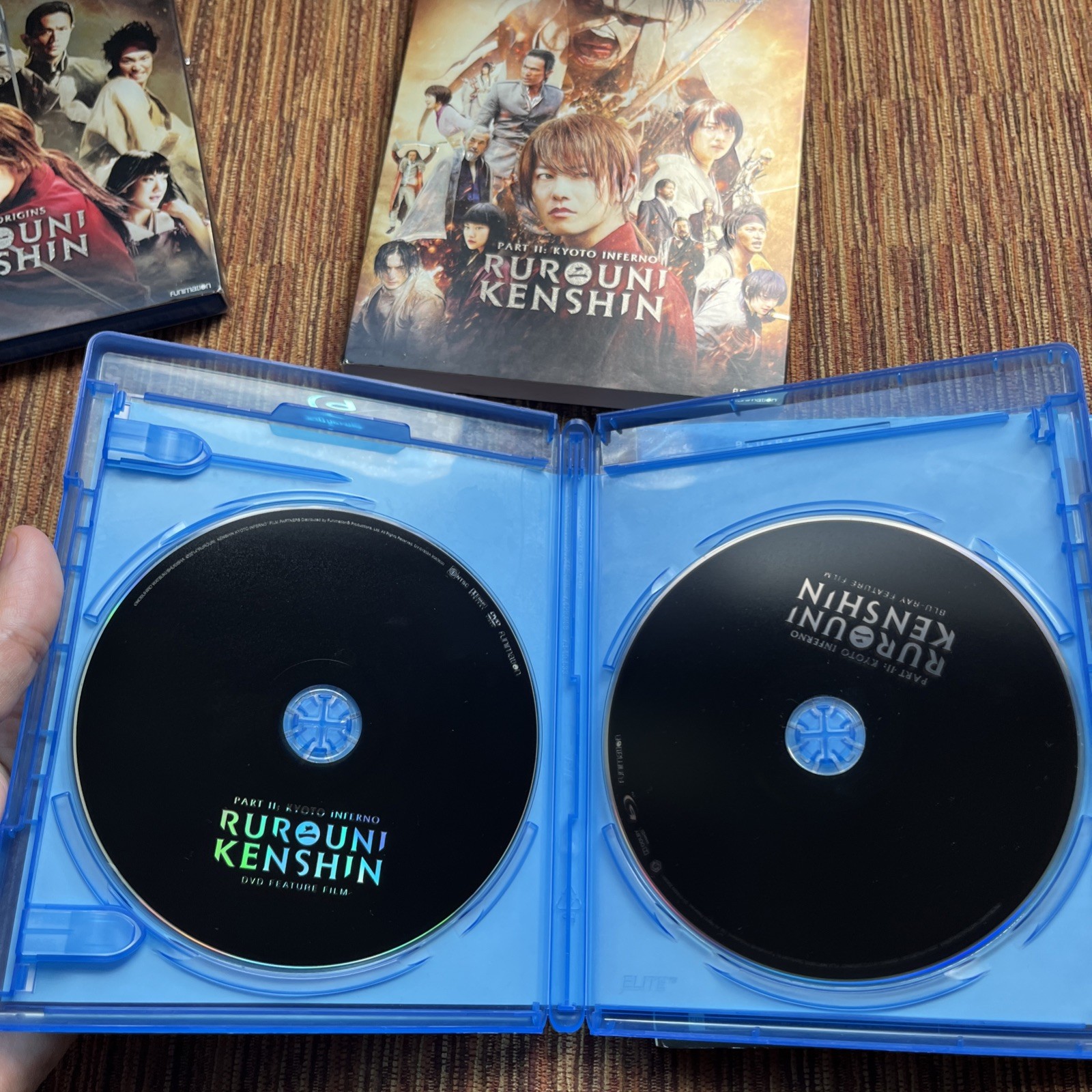 Rurouni Kenshin Live Action Trilogy Parts 1-3 Bluray+DVD~Mint Discs W/Rare Slips