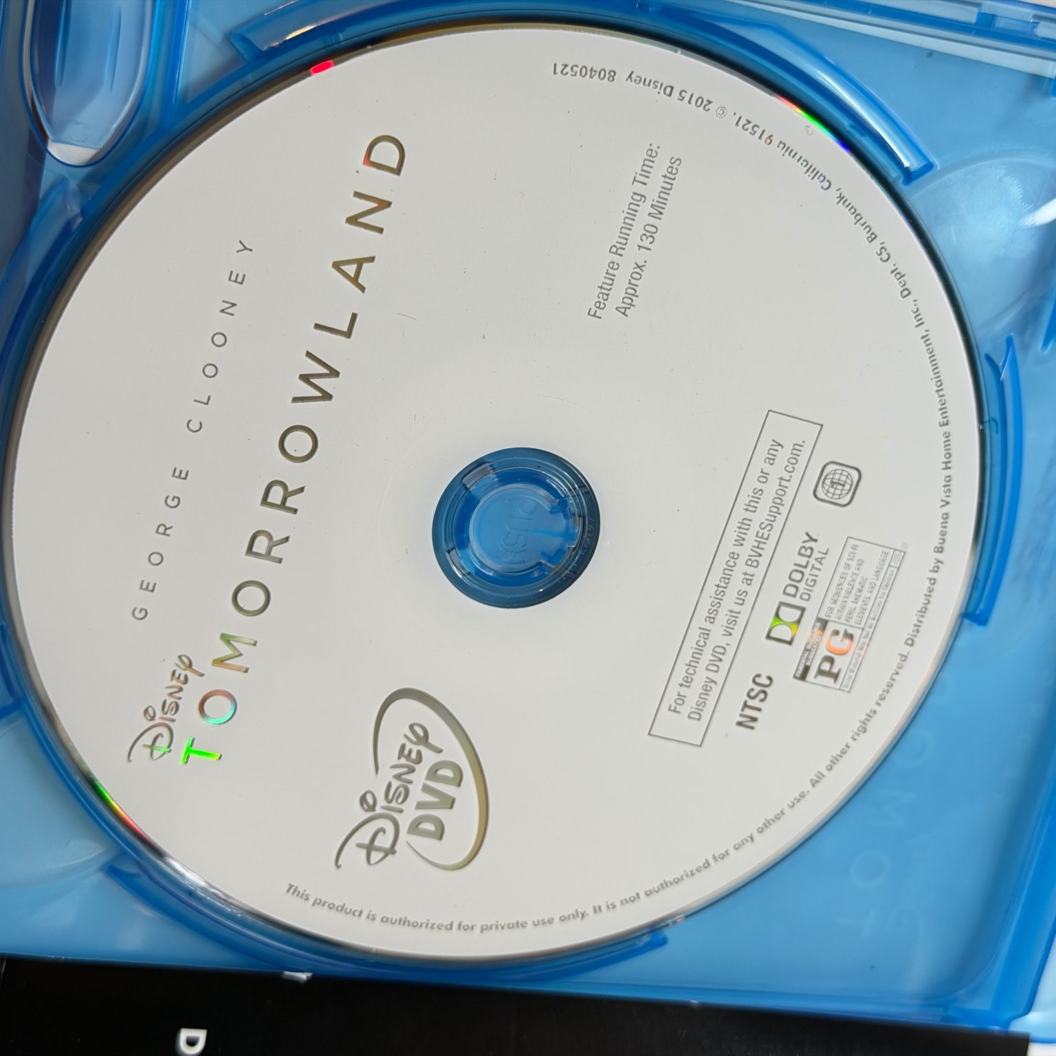 Tomorrowland Blu-ray + DVD 2015 George Clooney Brad Bird Digital HD