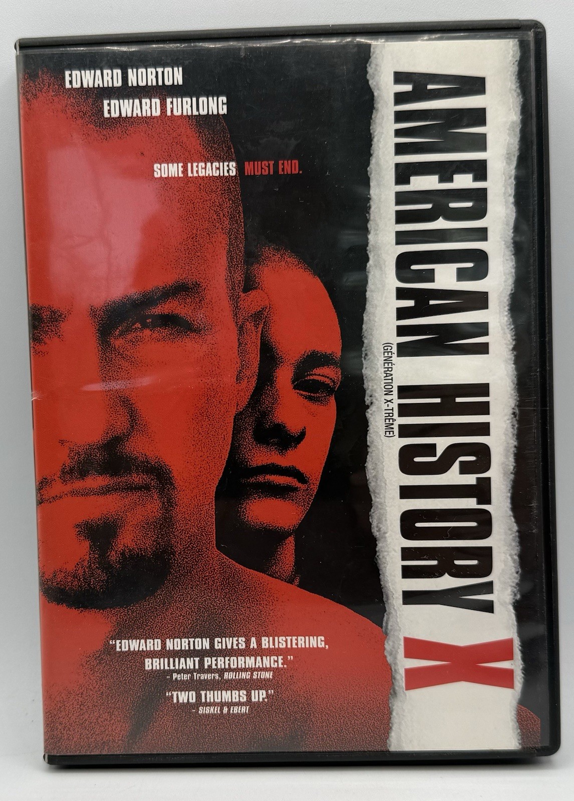 American History X DVD Widescreen Edward Norton Edward Furlong 1999