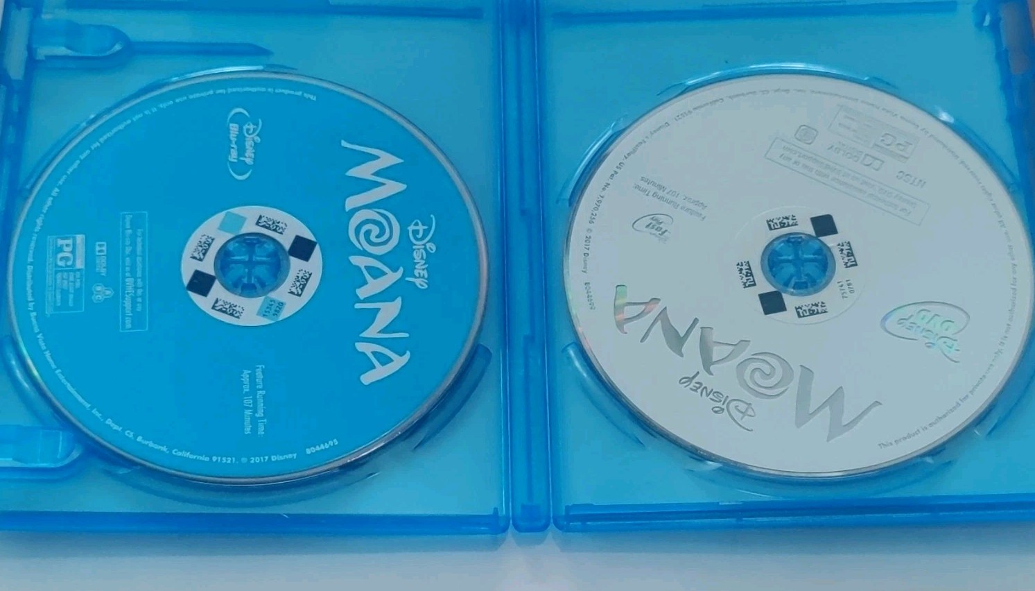 Disney Moana Blu-ray Widescreen PG (2017) 107 min English/French/Spanish