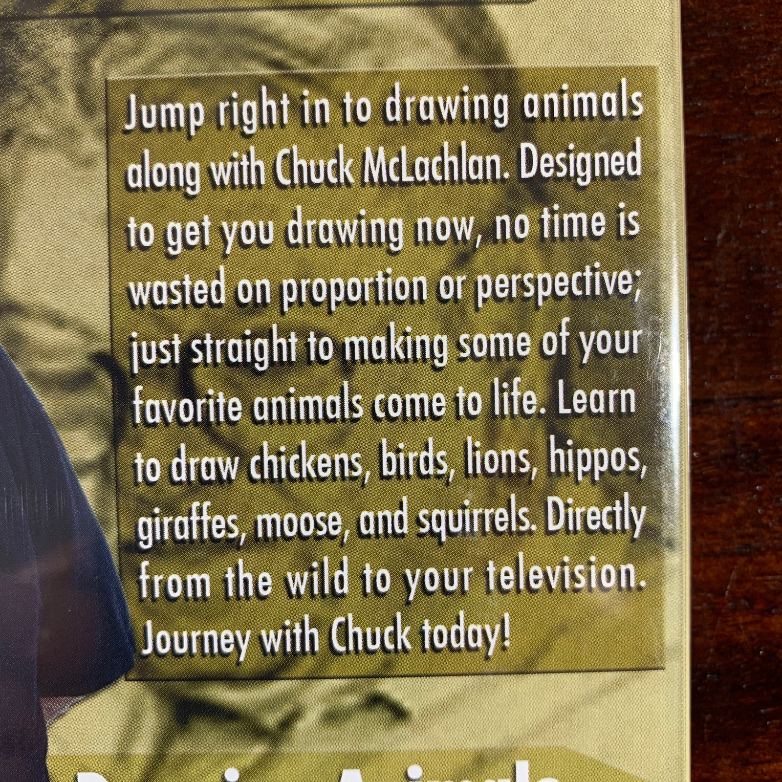 Drawing Animals with Chuck McLachlan DVD NEW Drawing For Anyone With A Pencil