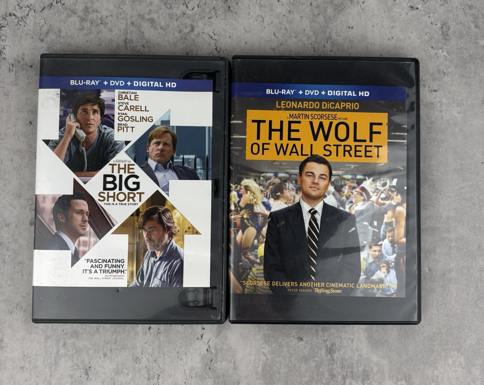 The Big Short (DVD, 2015) And The Wolf Of Wall Street DVD Bundle