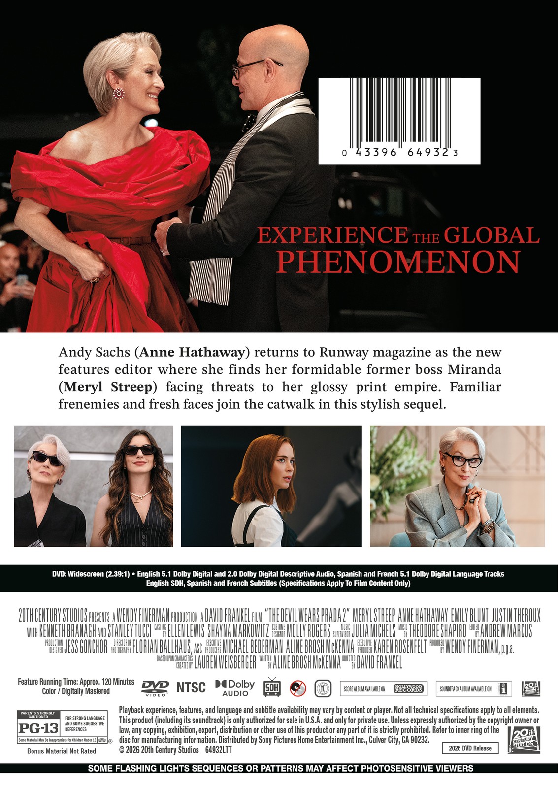 The Devil Wears Prada 2 (2026) (DVD) PREORDER SHIP 7/28/26