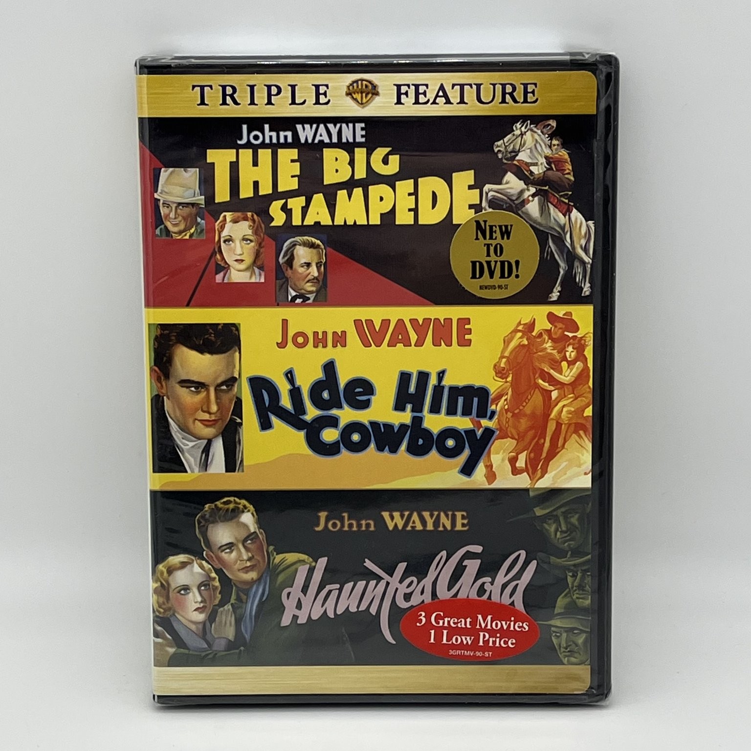 John Wayne Triple Feature (DVD 2006, Full Screen) Brand New Sealed