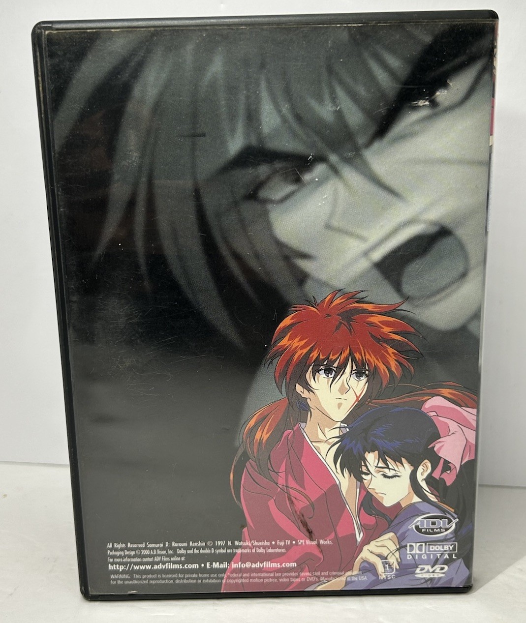 Samurai X: The Motion Picture DVD 1997 Anime Cartoon Rurouni Kenshin