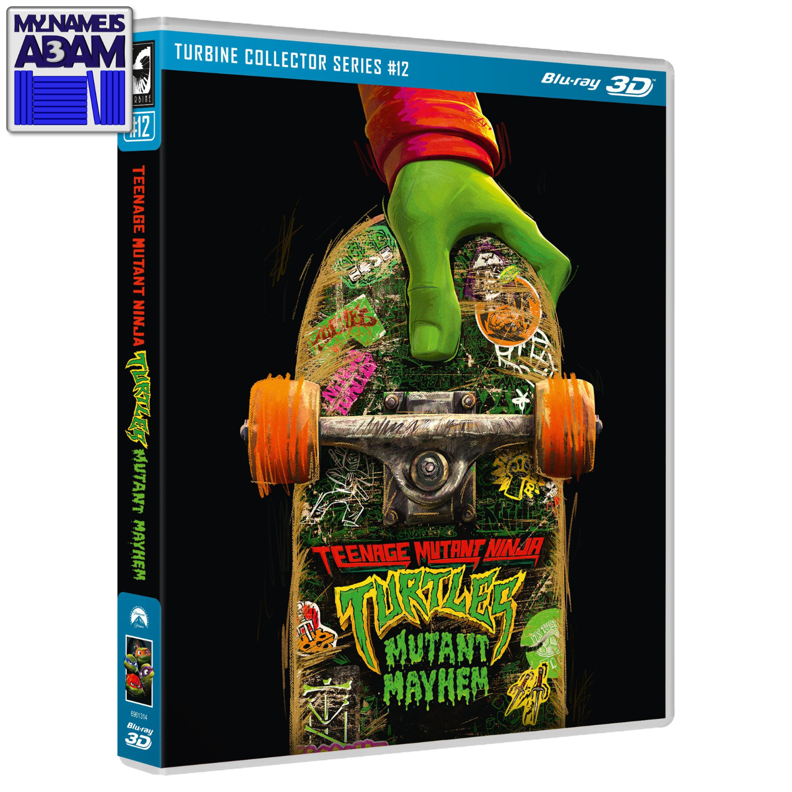 TEENAGE MUTANT NINJA TURTLES: MUTANT MAYHEM BLU-RAY 3D (REGION FREE) US SELLER