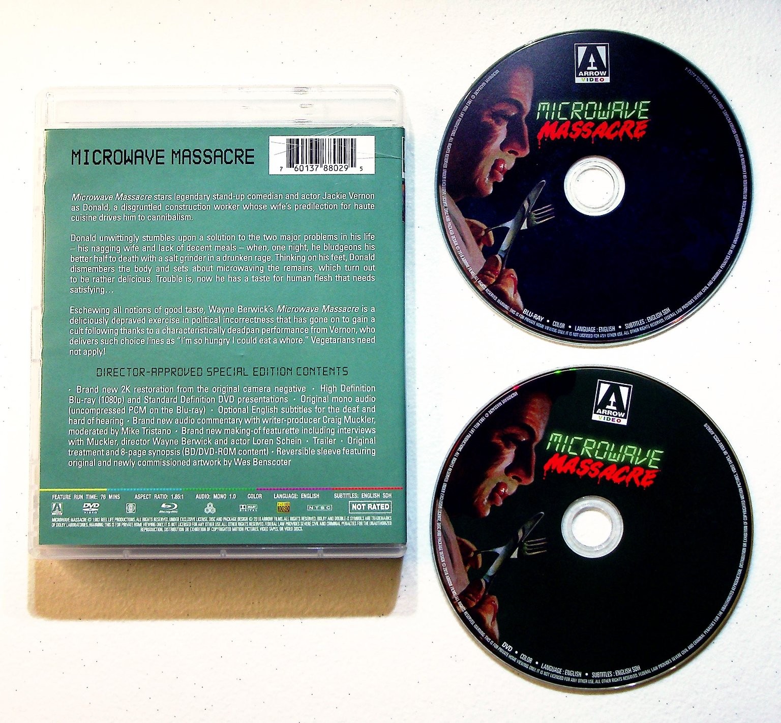 Microwave Massacre Blu-ray DVD (1979) Arrow Video Special Edition