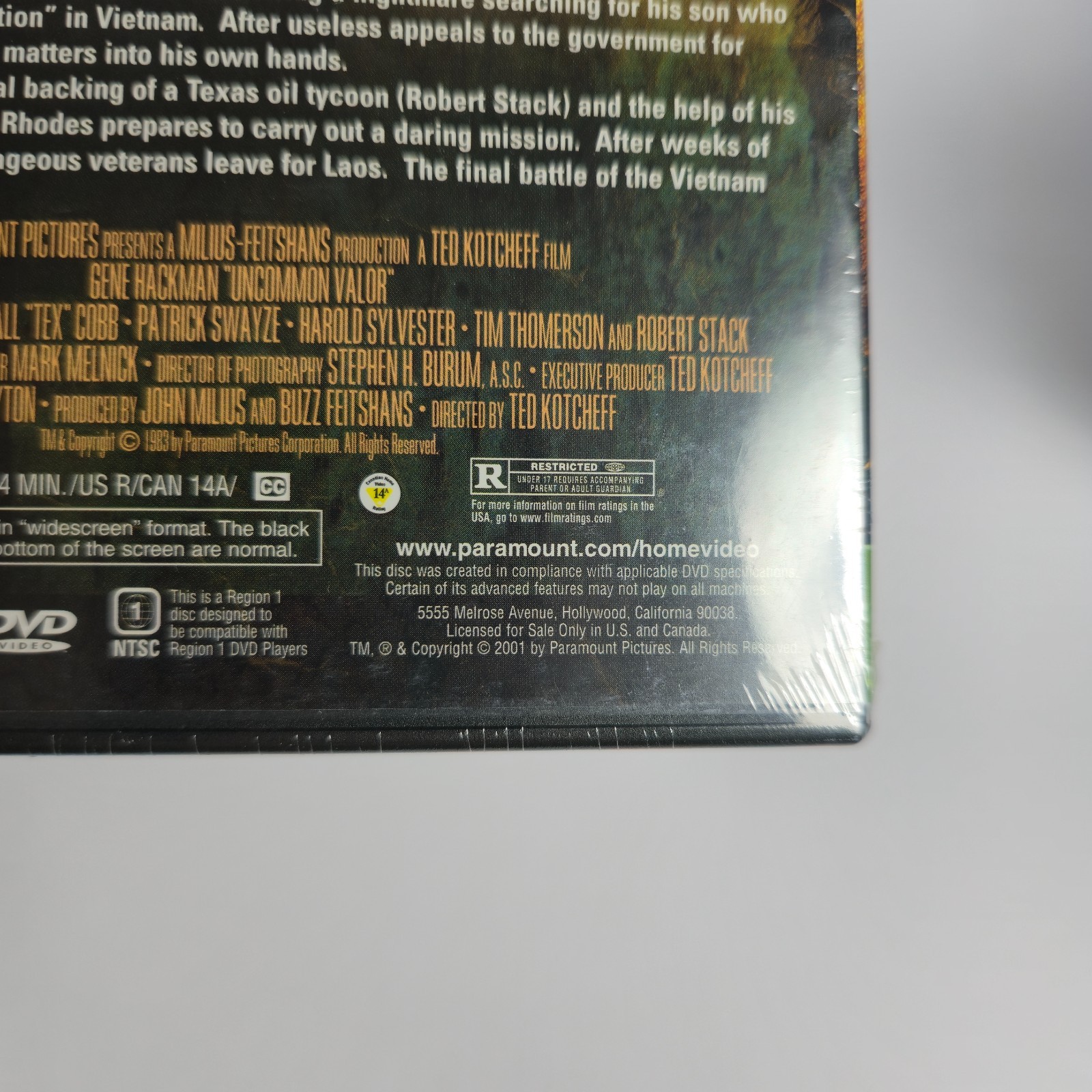 Uncommon Valor (DVD, Widescreen) Brand New Sealed