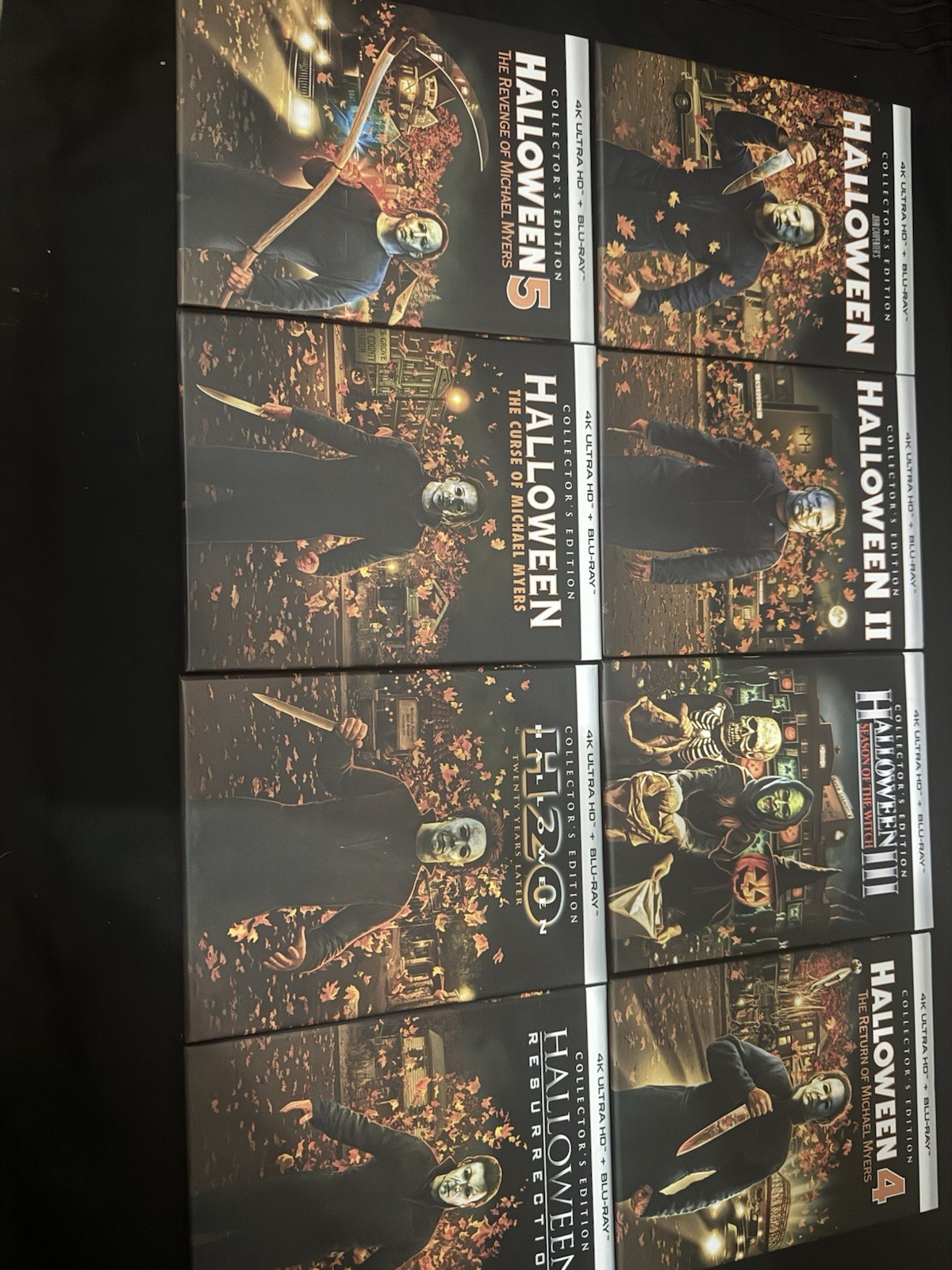 Scream Factory Halloween Collection 1-8 4K Ultra Blu-ray with Hard Cases HTF