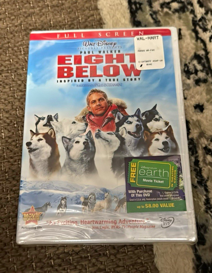 Eight Below DVD Full Screen w/ Commentary PG Adventure 120 Min Paul Walker