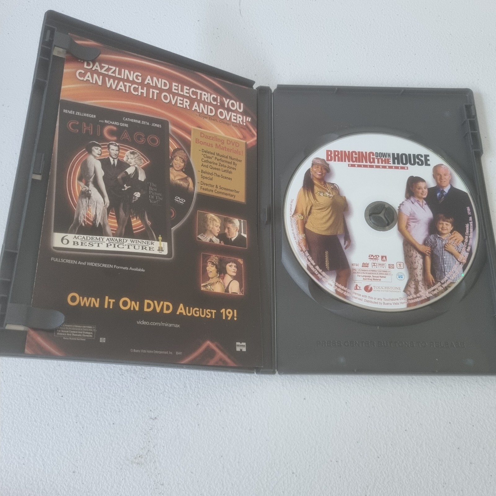 Bringing Down The House DVD Full Screen Edition Funny Movie Touchstone Pictures