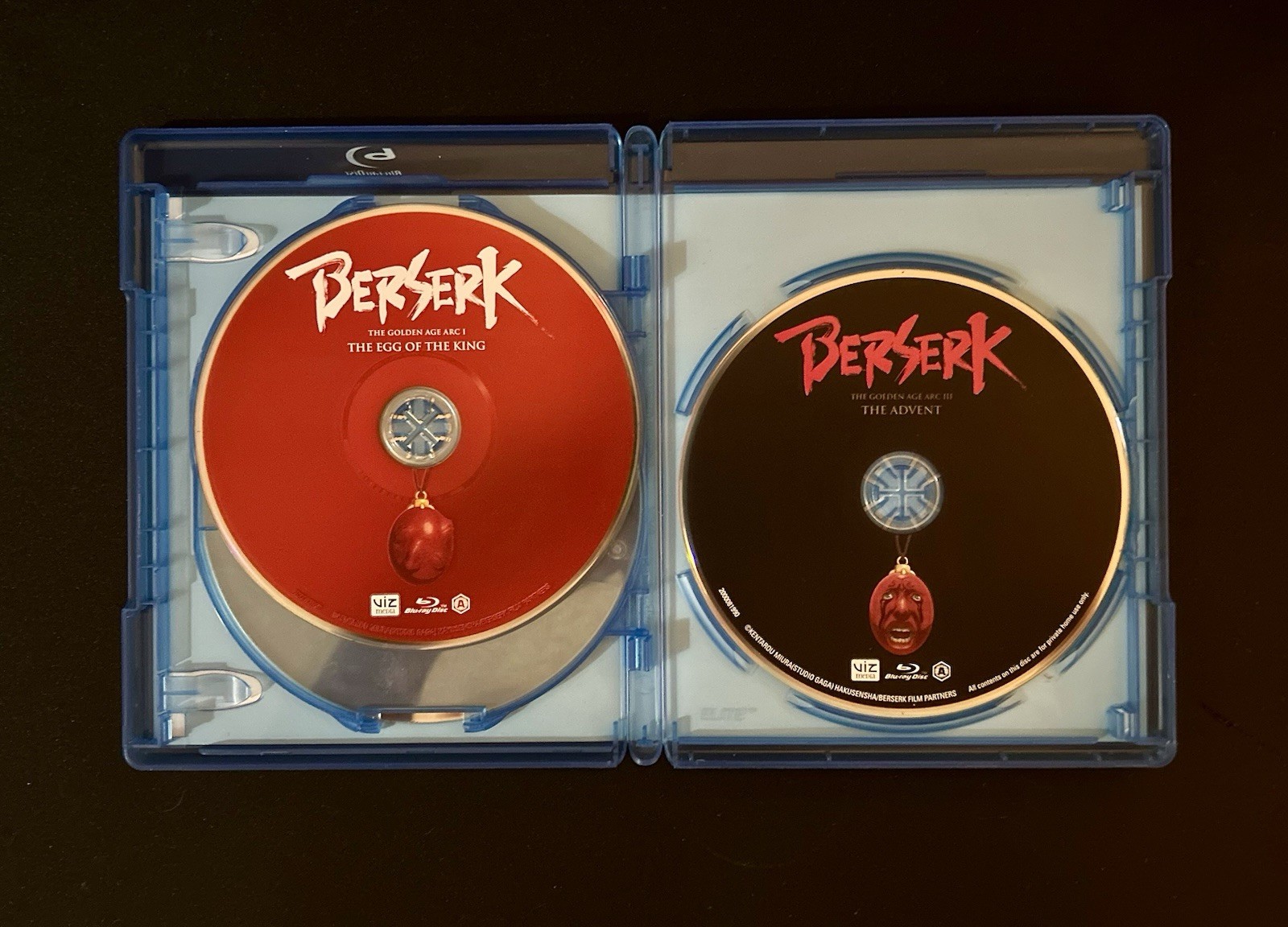 BERSERK: The Golden Age Arc Movie Blu-ray Complete Trilogy VIZ Media RARE OOP