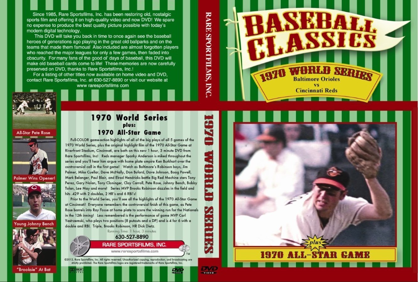 1970 World Series – Orioles vs Reds in color on DVD!