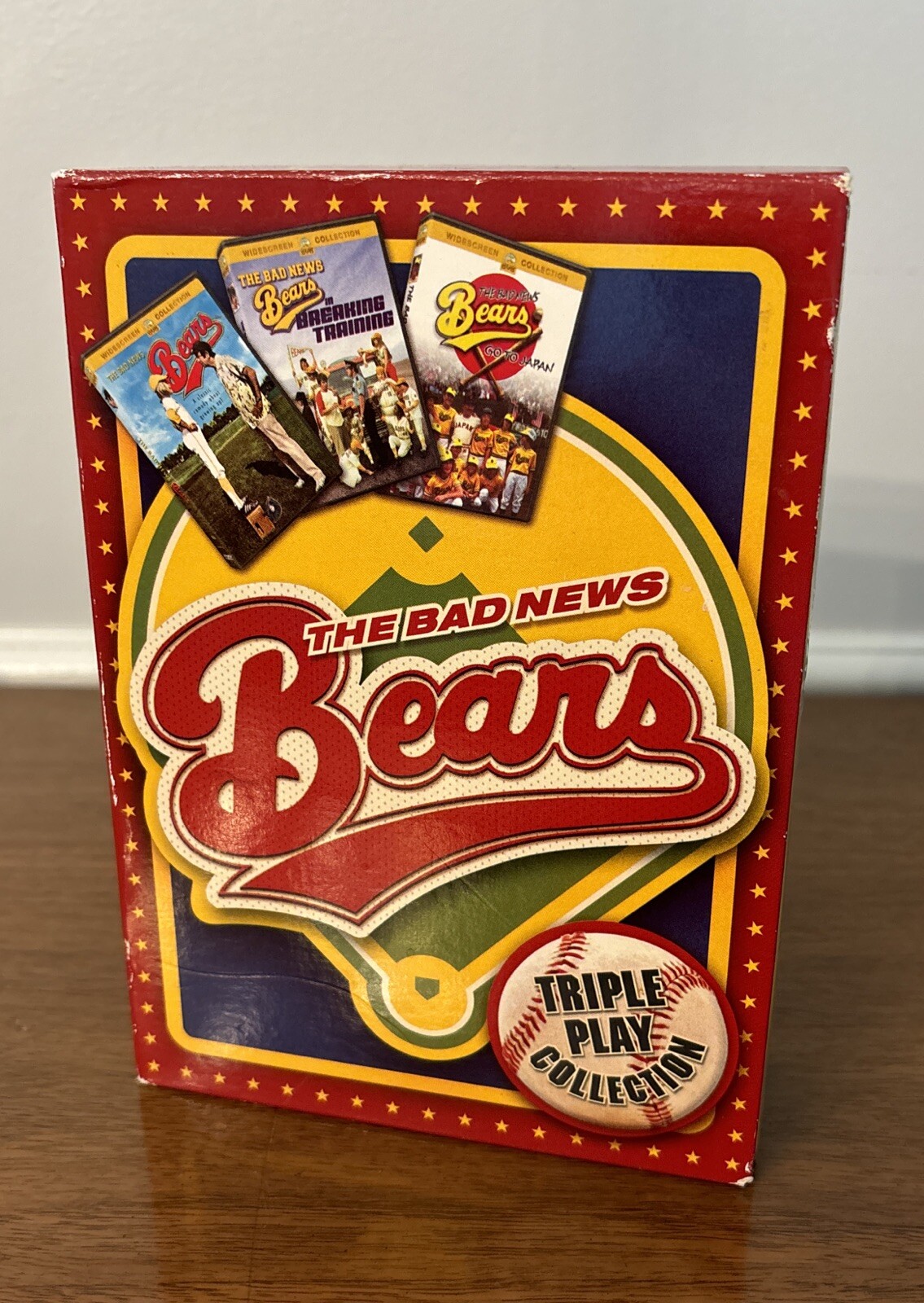 The Bad News Bears Triple Play (DVD, 2005, 3-Disc Set) 3 Movies, 1 Unopened