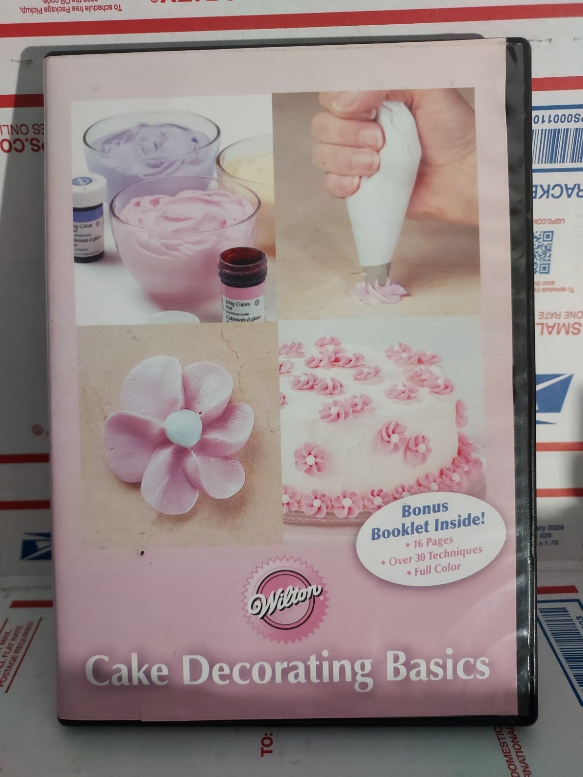 Wilton Cake Decorating Basics w/ Booklet DVD 2006 Icing Borders Flowers – #162c