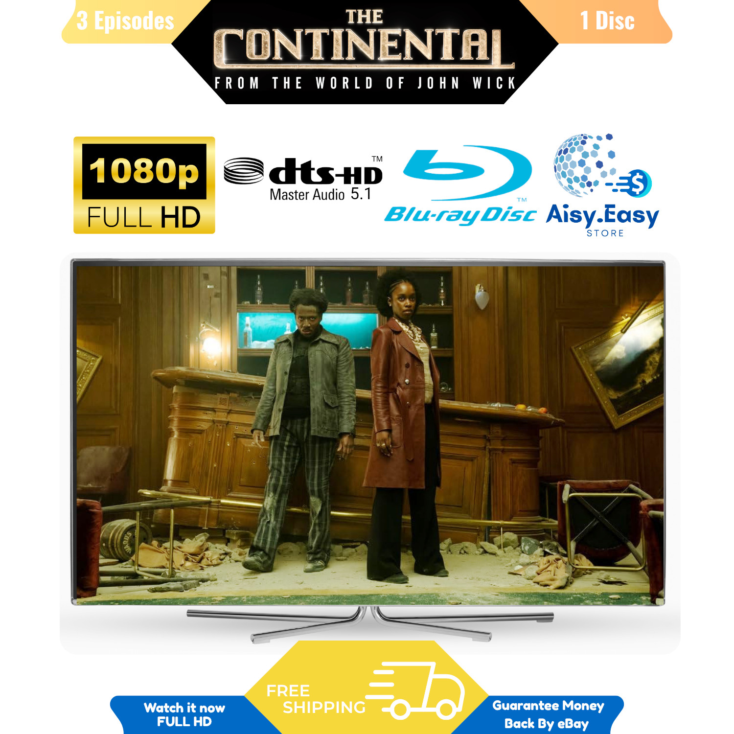 The Continental Complete Mini Series Action Crime Thriller Region Free Blu Ray