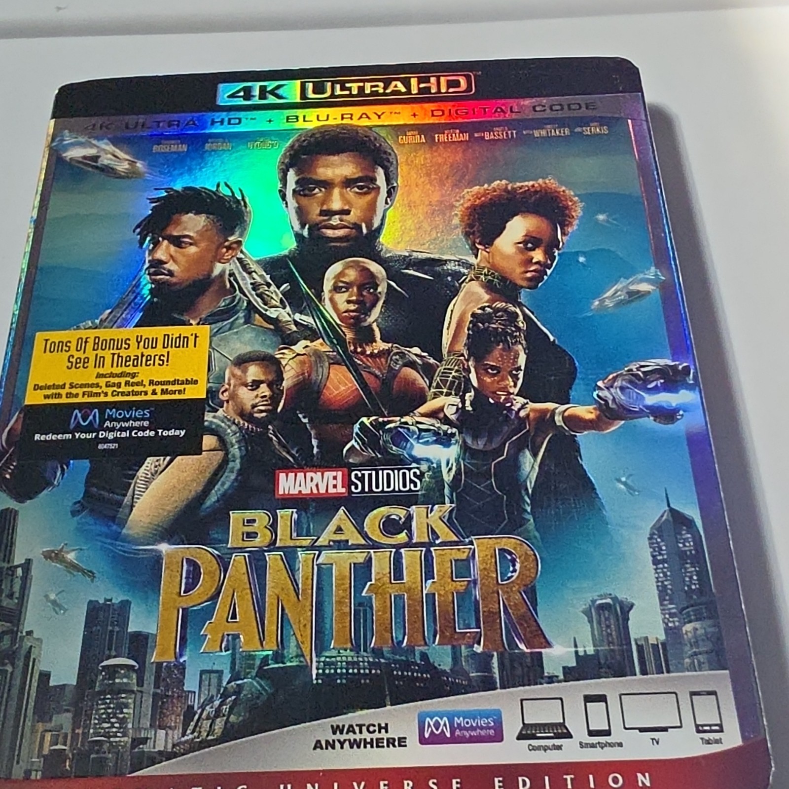 Marvel Studios Black Panther 4K UHD + Blu-ray + Digital Code PG-13 (2018)