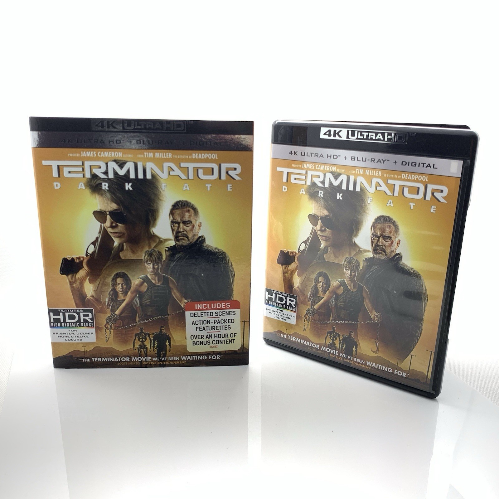 Terminator: Dark Fate (4K Ultra HD, Blu-ray 2019) With Slipcover!! No Digital