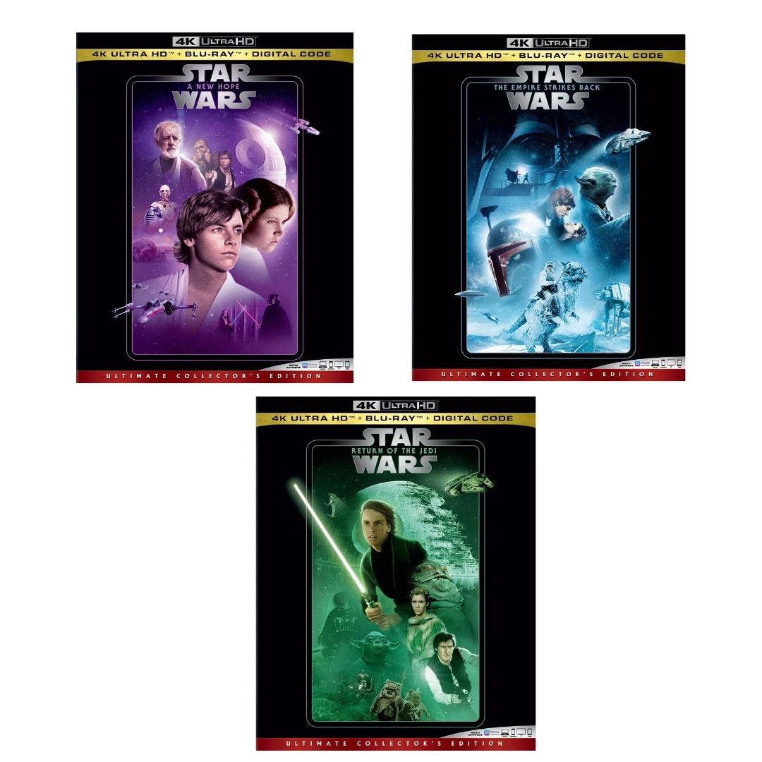 Star Wars Original Trilogy 4K UHD Blu-ray Box Set New