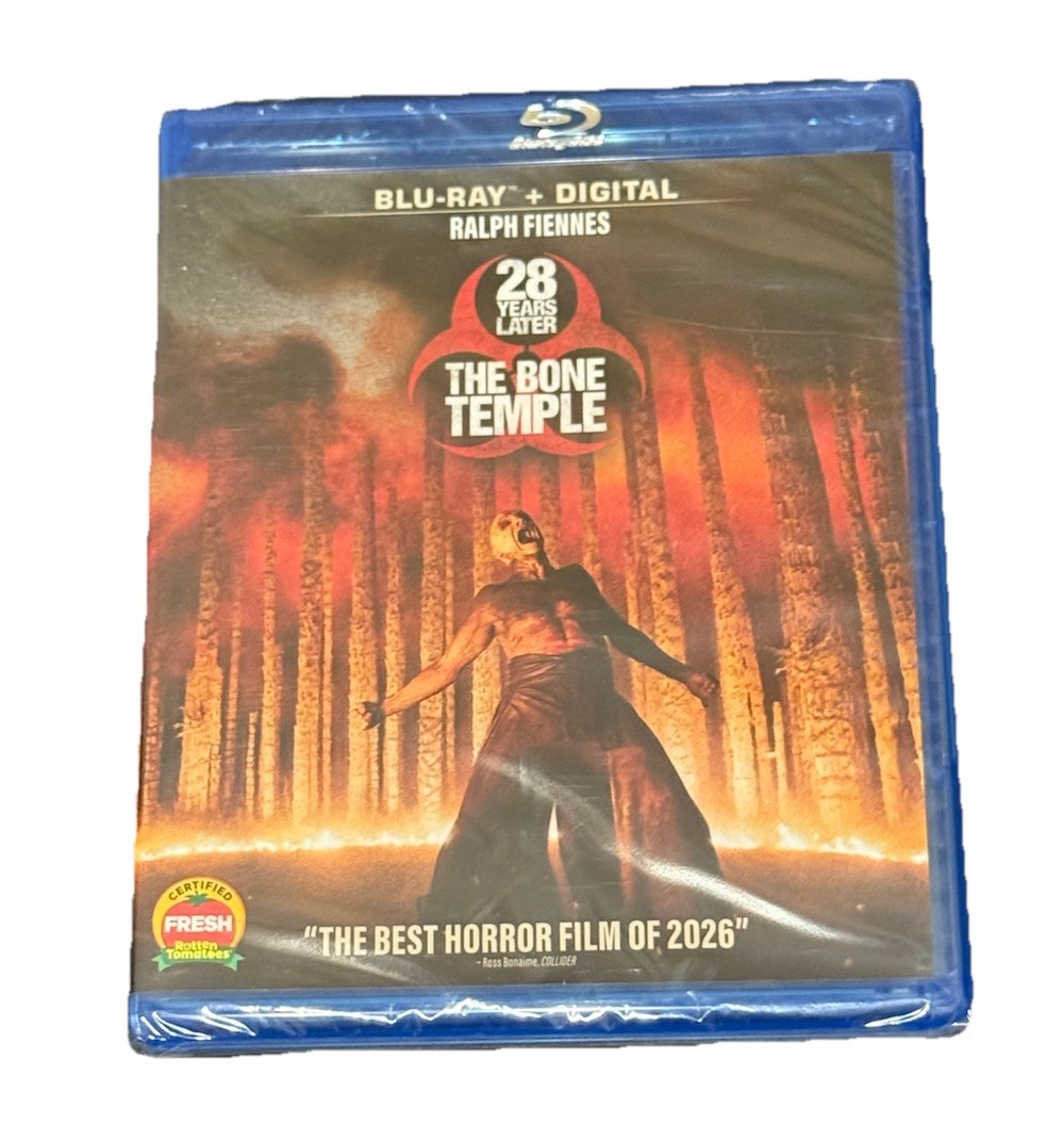 28 Years Later: The Bone Temple (Blu-ray, 2026) NEW Ralph Fiennes horror action