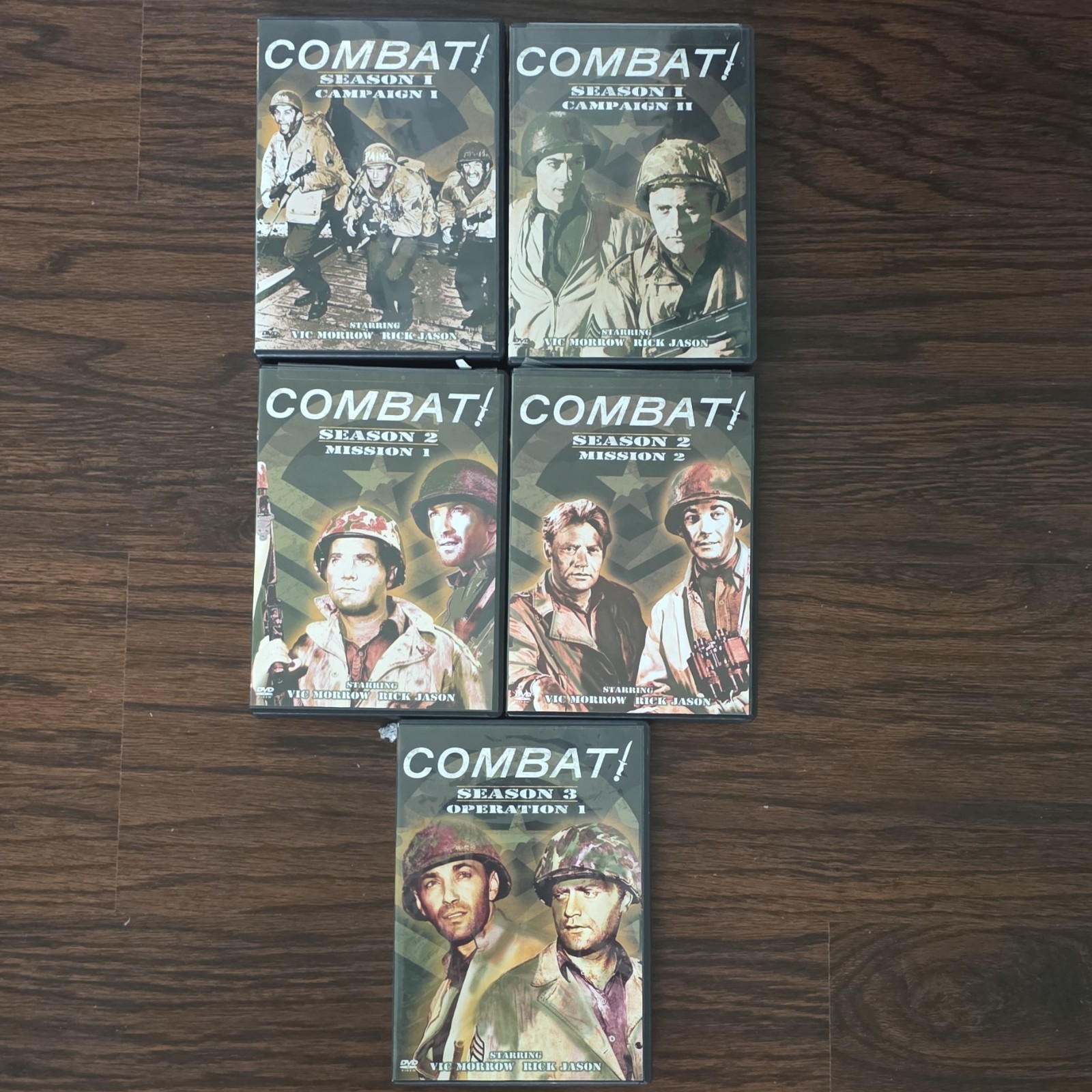 Image Entertainment Combat! 5 DVD Lot! Vic Morrow Rick Jason