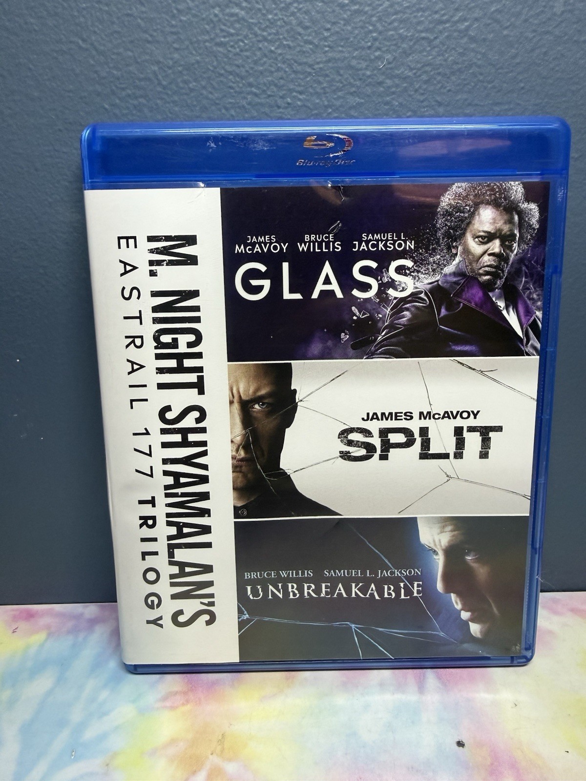 M Night Shyamalan Eastrail 177 Trilogy Blu-Ray Set Unbreakable, Split, & Glass