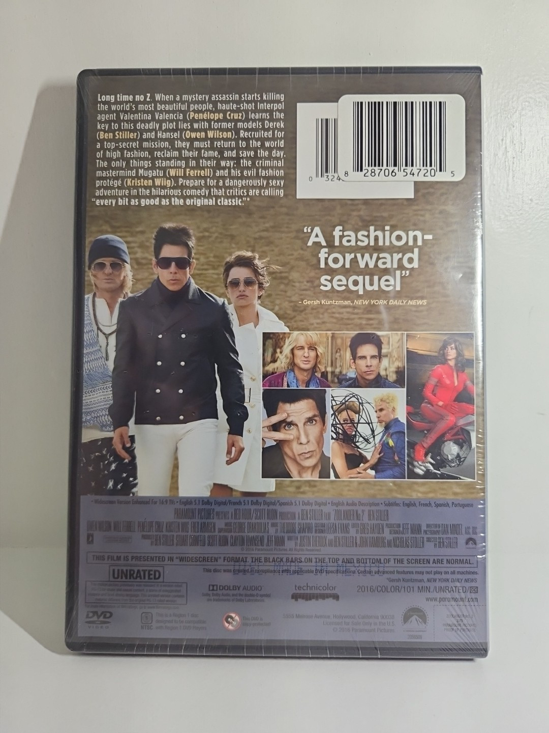 Zoolander No. 2 (DVD, 2016) – Comedy, Ben Stiller, Will Ferrell, Sequel