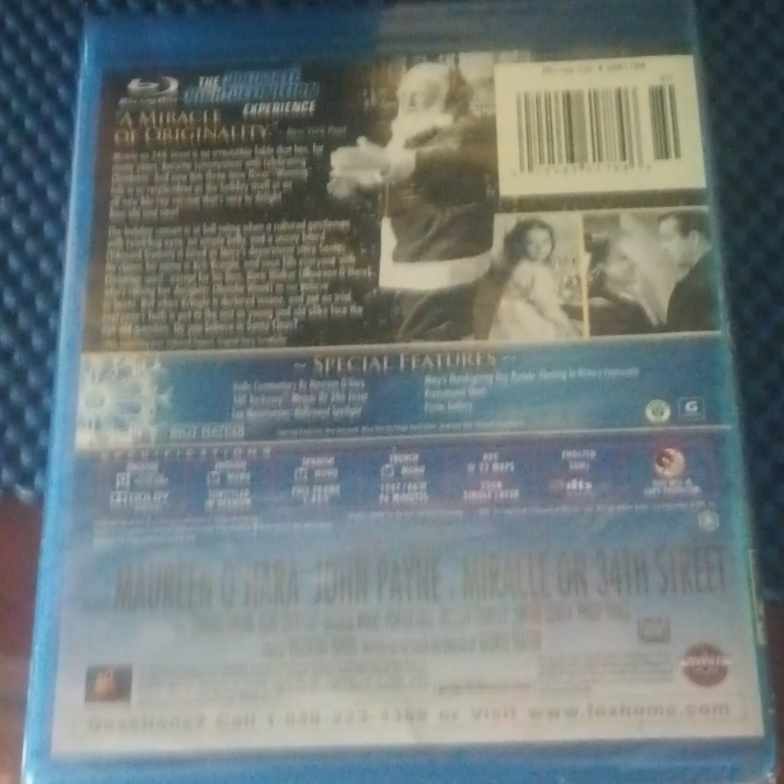 Miracle on 34th Street Blu-ray G Holiday Black & White George Seaton O’Hara