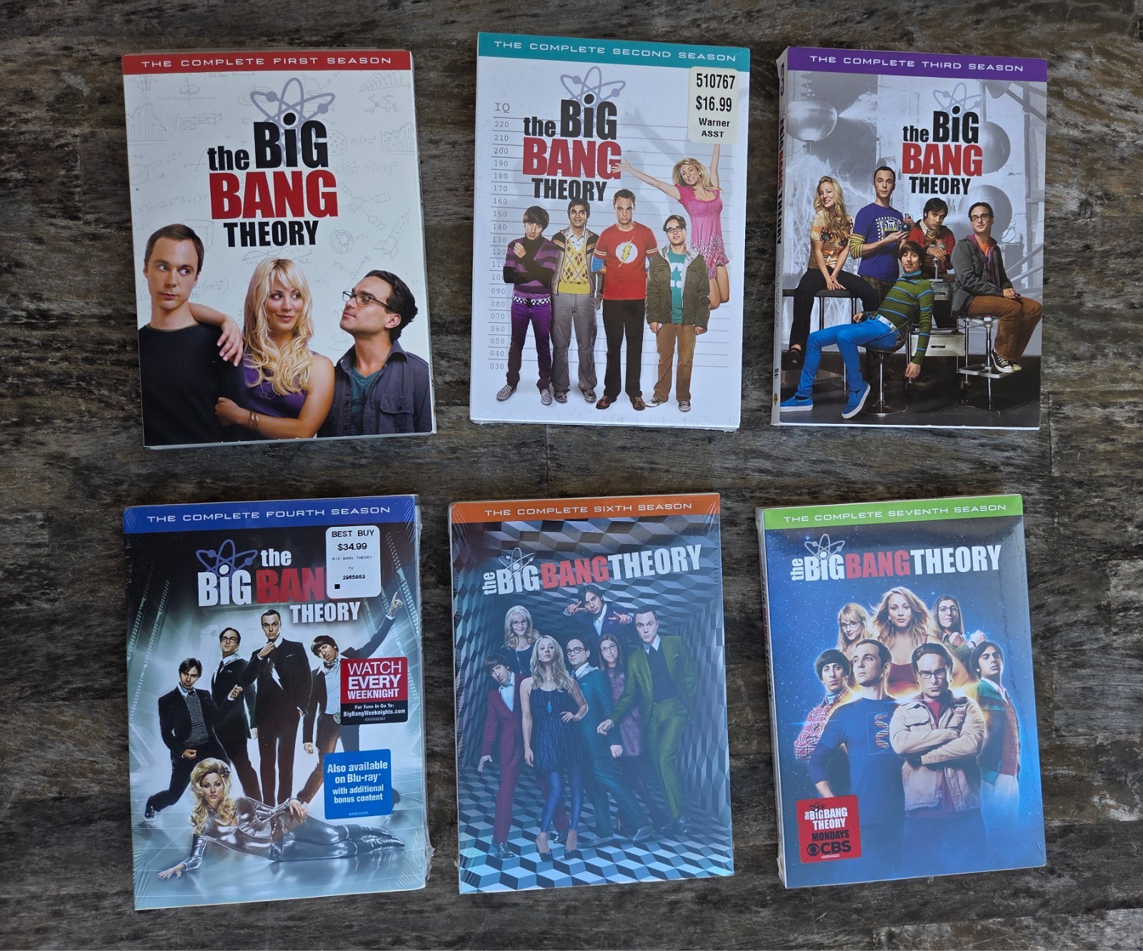The Big Bang Theory: Seasons 1-4 & 6-7 Dvd Seasons 2 3 4 6 7