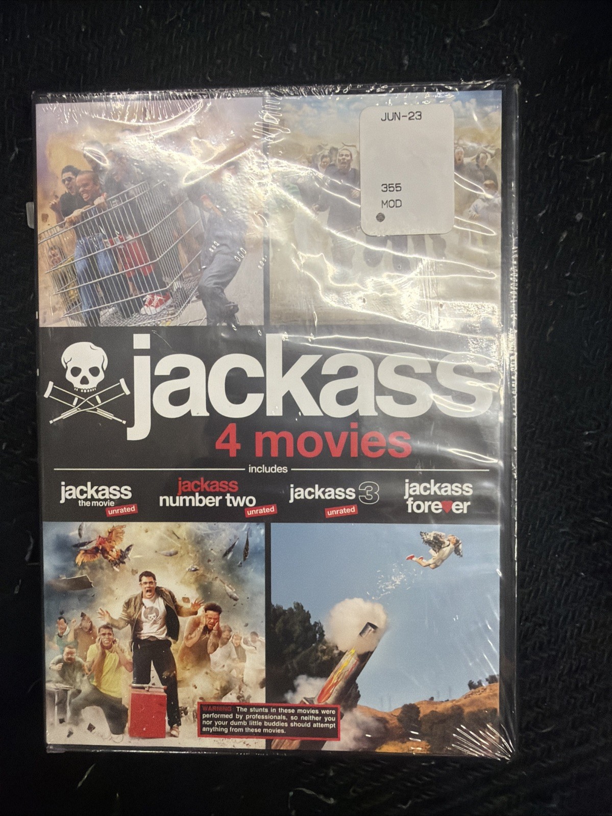 Jackass 1 2 3 Forever 4-Movie Collection (DVD 2022) Ships Free JOHNNY KNOXVILLE