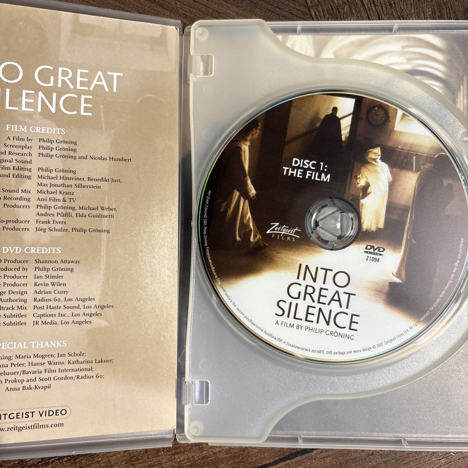 Into Great Silence (DVD, 2005)