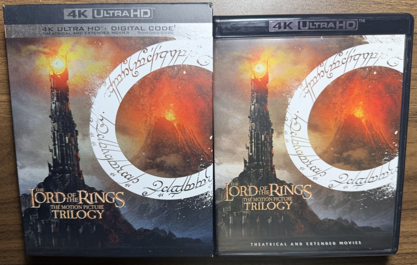 The Lord of the Rings Trilogy Theatrical – Extended Editions 4K UHD Blu-ray