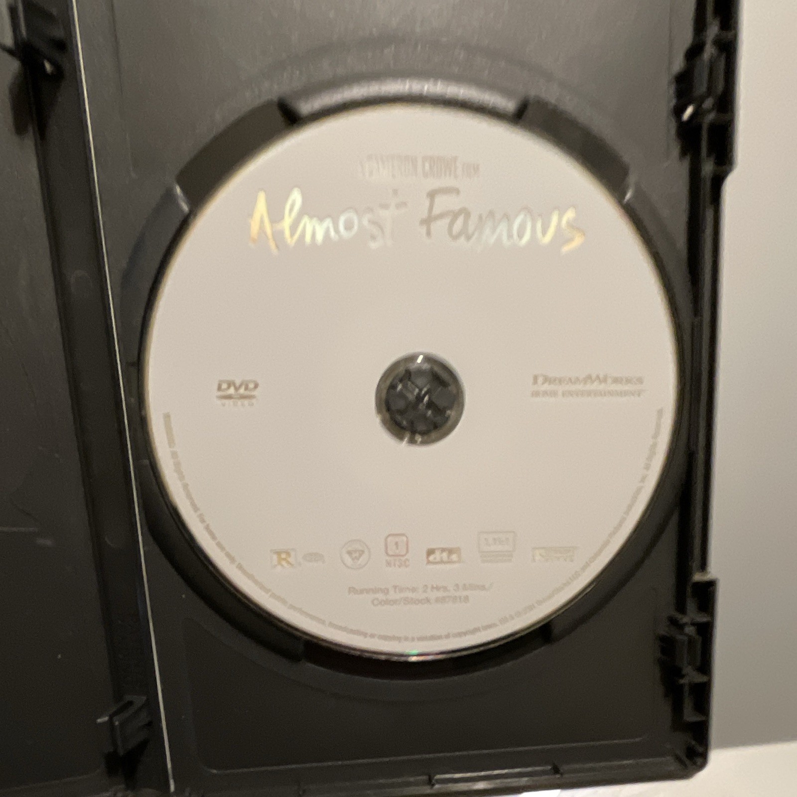 DreamWorks Almost Famous DVD Widescreen R 2000 Cameron Crowe Comedy