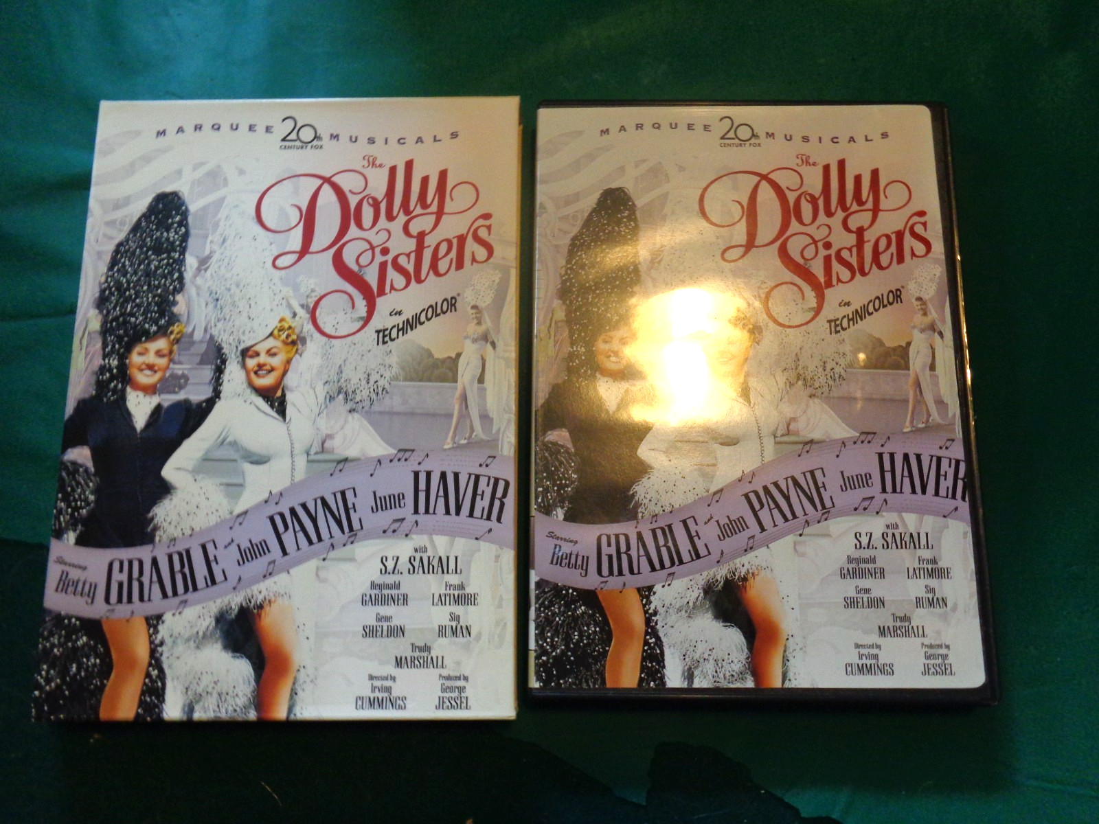 The Dolly Sisters 2006 DVD w/Insert & Lobby Cards Betty Grable 1945 Film