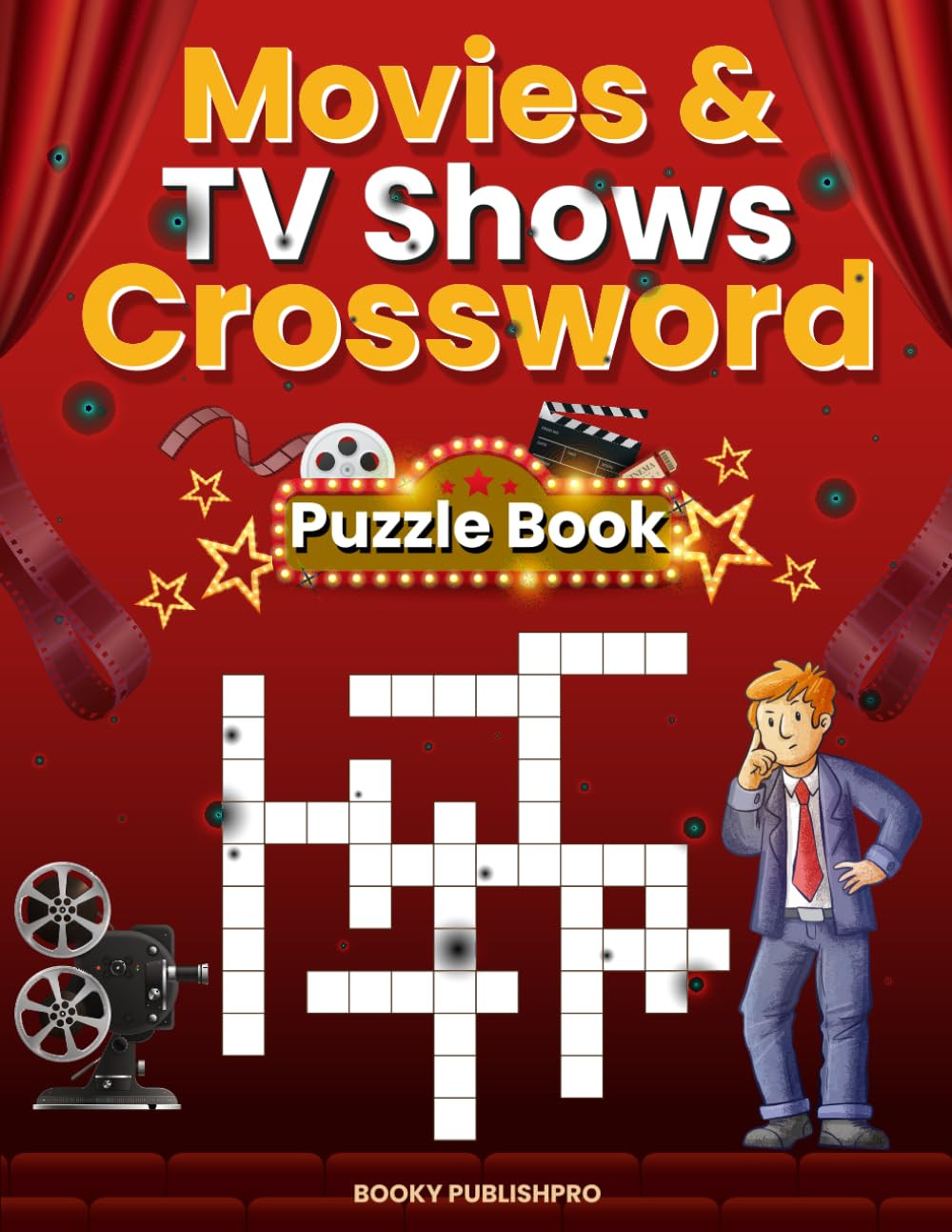 Movies & TV Shows Crossword Puzzle Book: a Fun and Challenging Journey through C