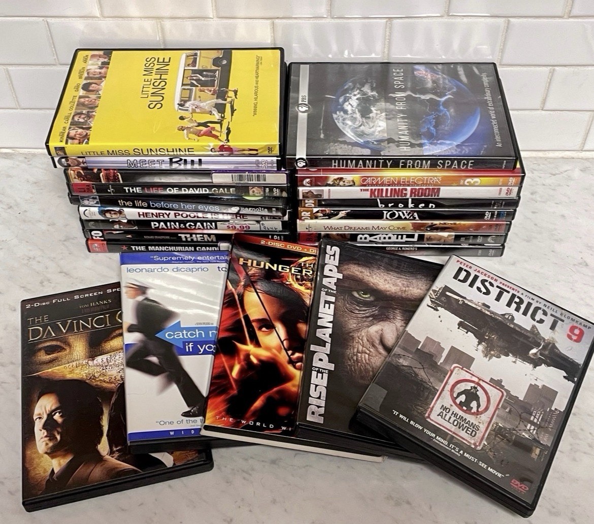 Movies 22 DVD Lot: Hollywood Video Retro Rental Bundle – Action Drama Horror