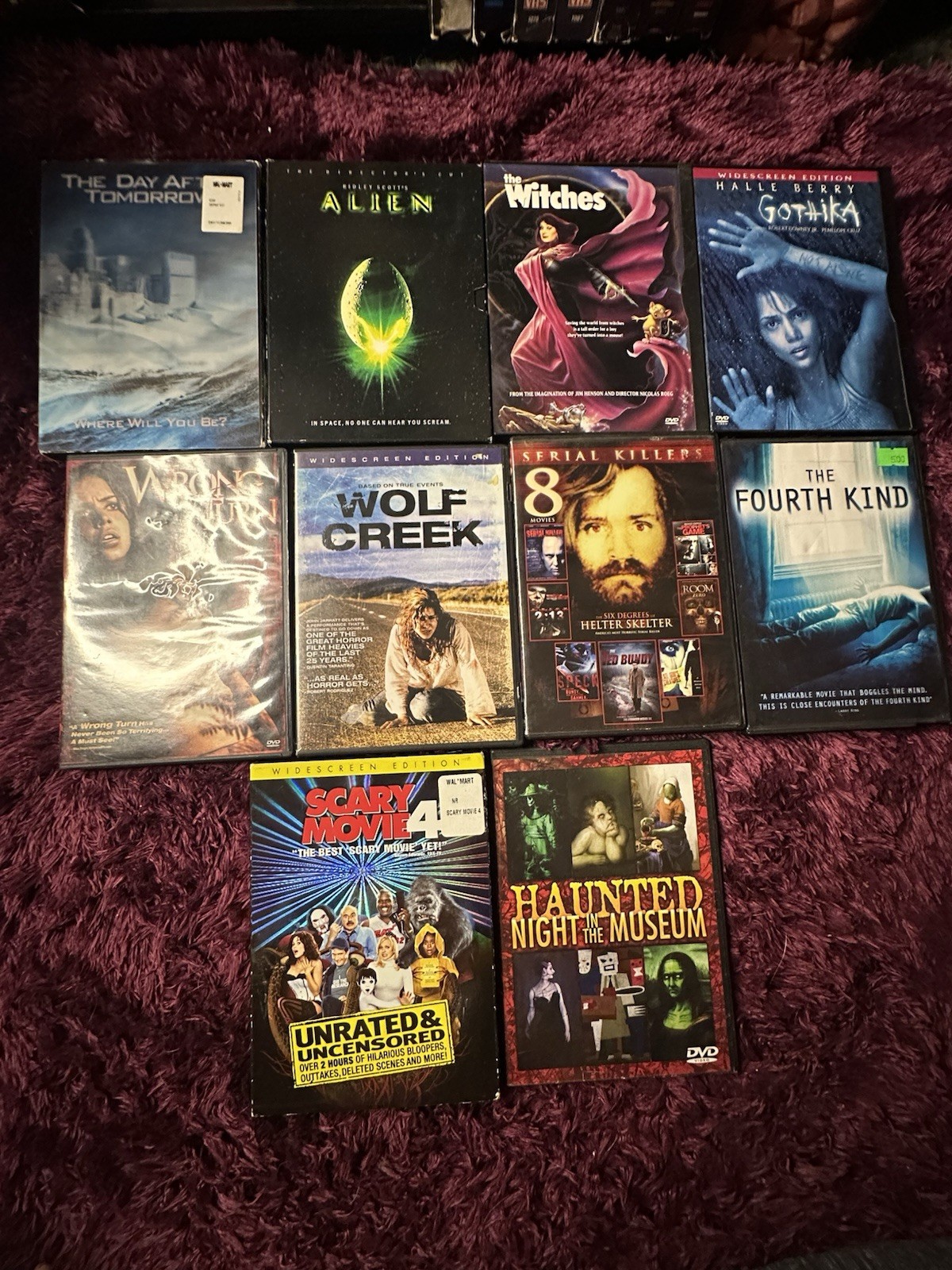 DVDS-Lot Of 10 Horror Movies. Read Description.