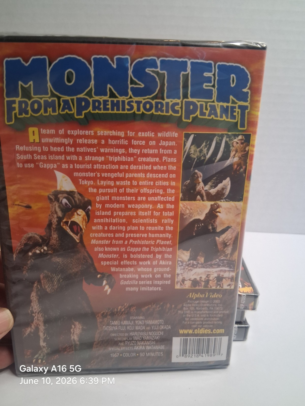 Alpha Video Destroy All Planets DVD (1969) NR Sci-Fi Gamera 91 Min Bonus