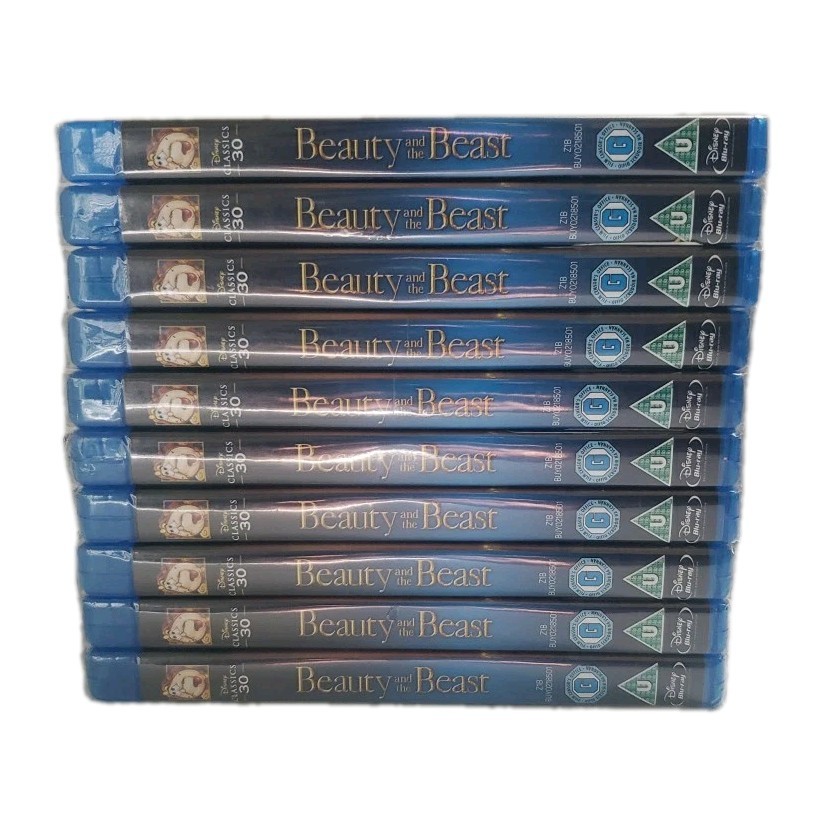 Beauty and the Beast Disney’s 30th Animated Classic Blu-ray UK Import Lot Of 10