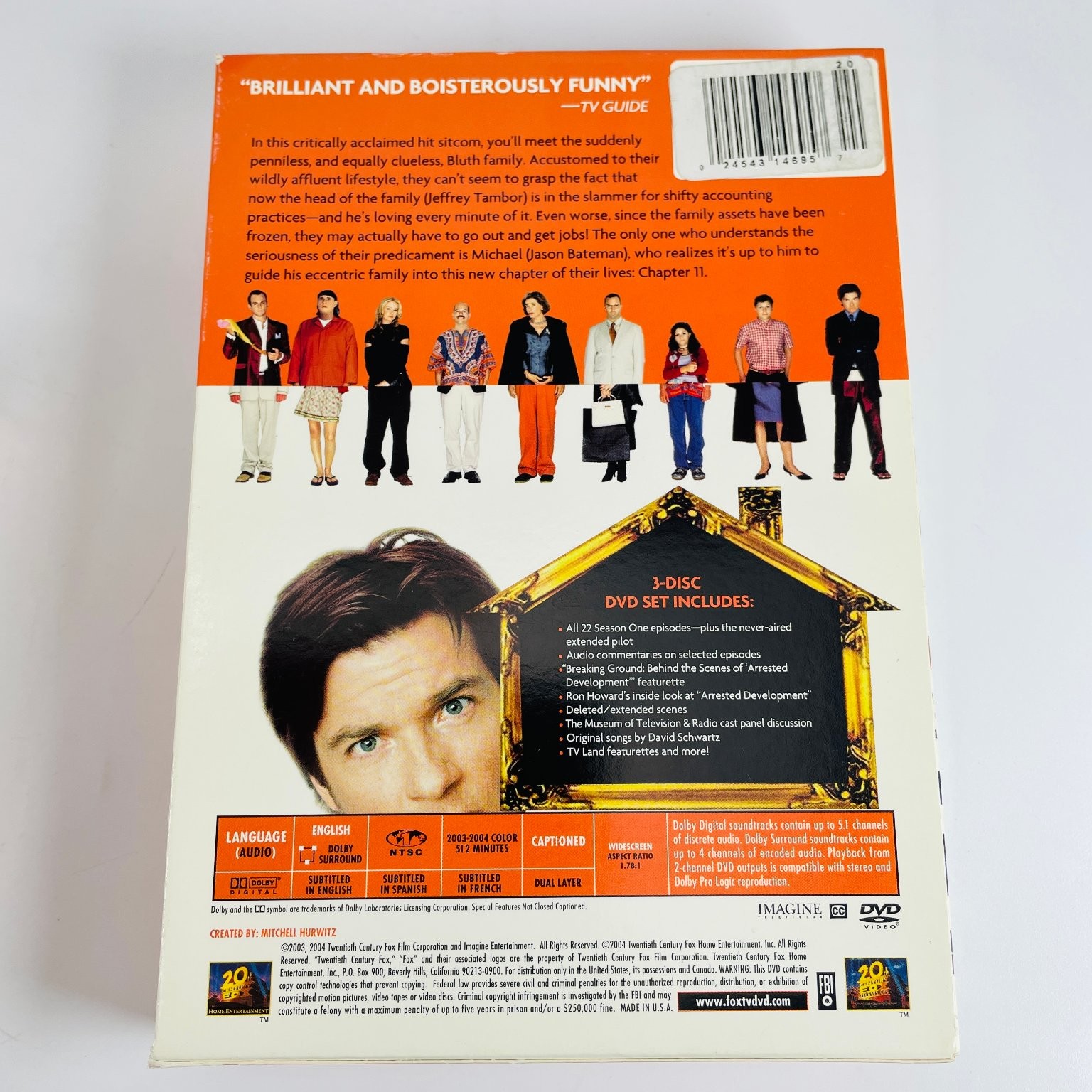 Arrested Development Seasons 1-3 DVD Jason Bateman Michael Cera Will Arnett