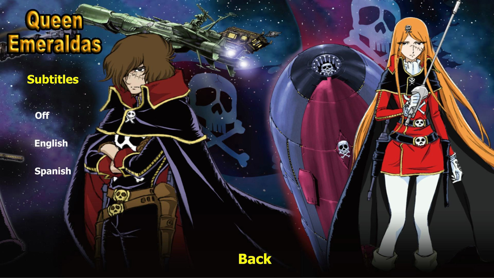 Queen Emeraldas Anime BLU-RAY 4 OVA Spanish English Japanese and French DVD