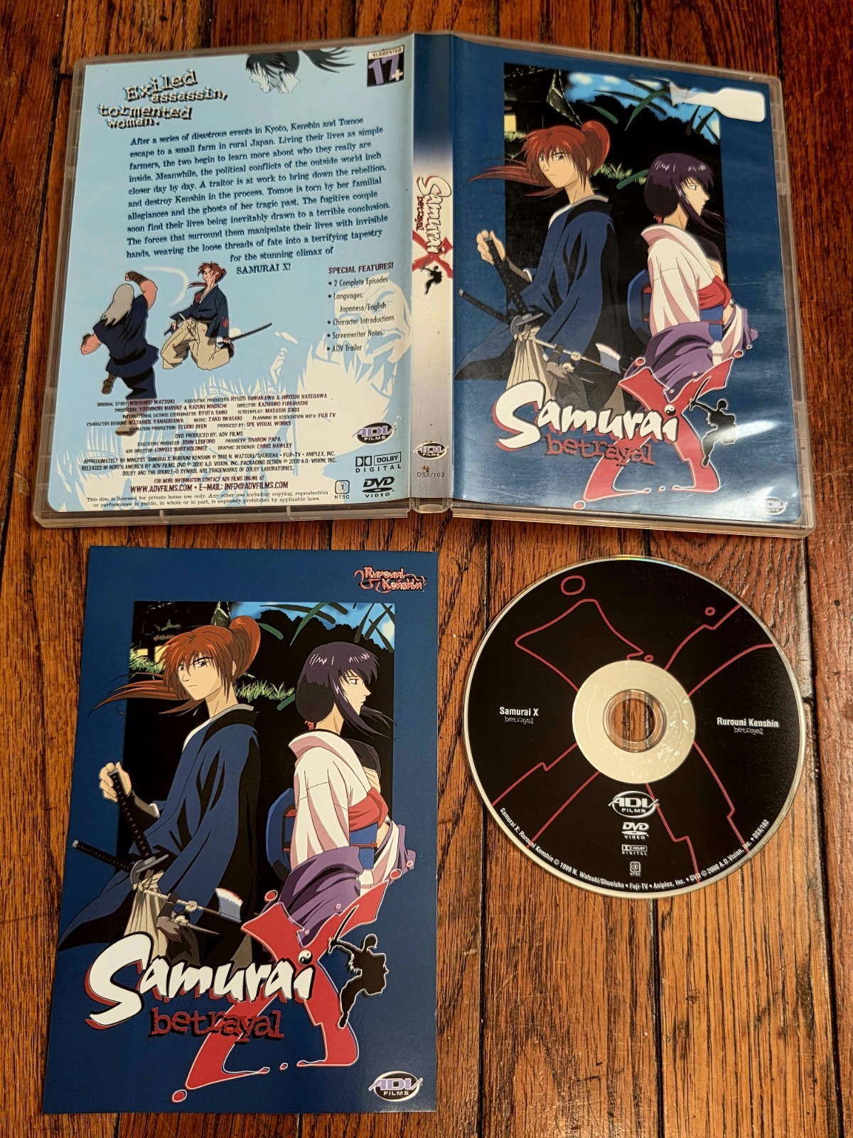 Samurai X – OVA 2: Betrayal (DVD, 2000) Rurouni Kenshin Anime Japanese