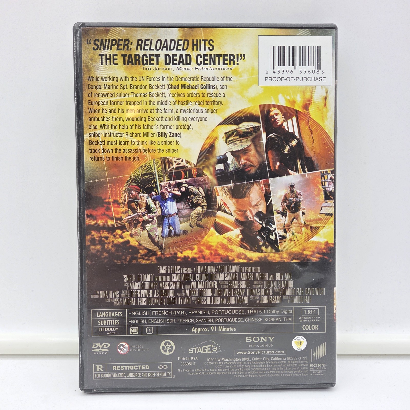 Sniper: Reloaded (DVD, 2010)